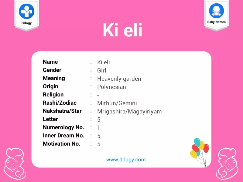 Ki Eli Name Meaning